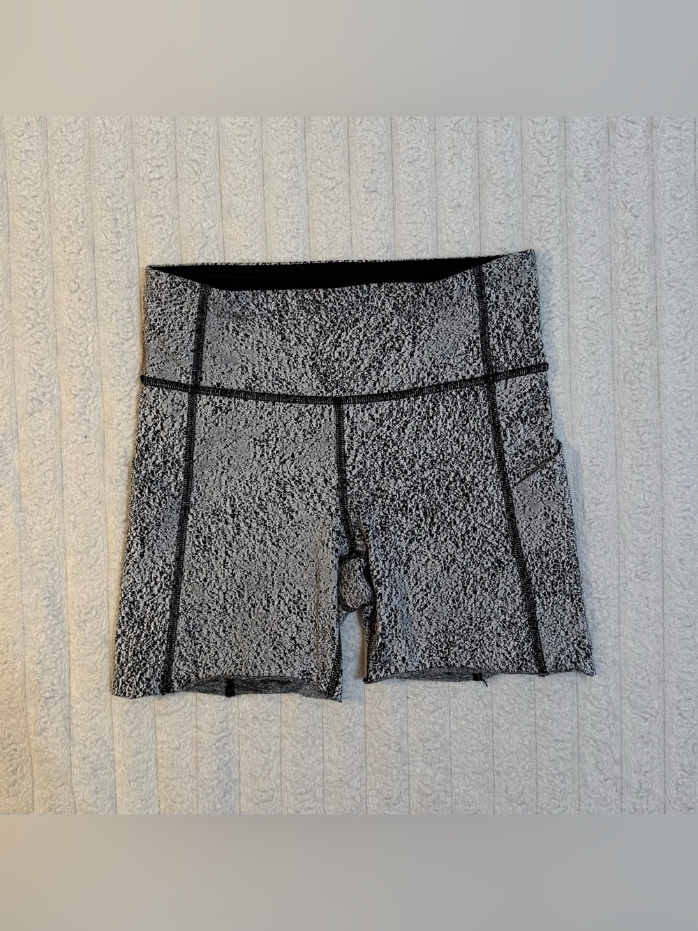 Lululemon Gray Marl Shorts made from Leggings
